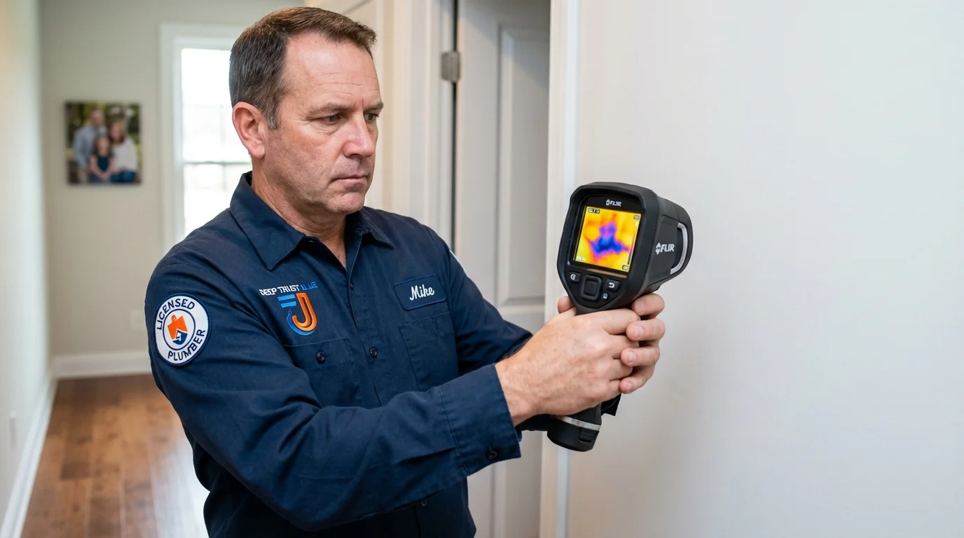 Thermal imaging leak detection by Johns Plumbing LLC in Boca Raton